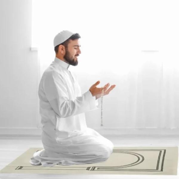Prayer Mat with Pouch, Cotton Materia