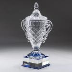 Large Crystal Glass Trophy Cup with Luxury Box