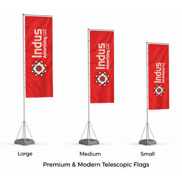 Premium & Modern Telescopic Flags