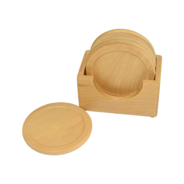Premium Wooden Coaster Collection: Timeless Design & Natural Sophistication