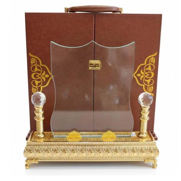 Royal Crystal Glass Award with Premium Leather Case