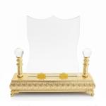 Royal Crystal Glass Award with Premium Leather Case