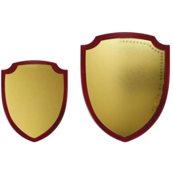 Shield Shaped Wooden Plaque with Box