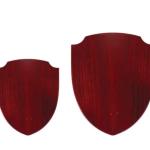 Shield Shaped Wooden Plaque with Box