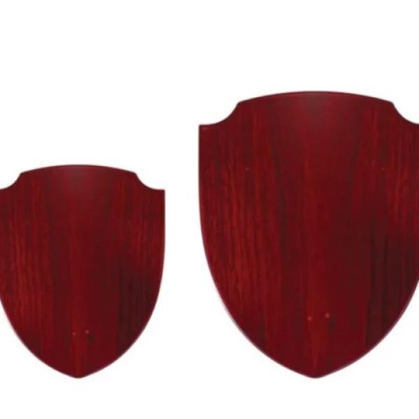 Shield Shaped Wooden Plaque with Box