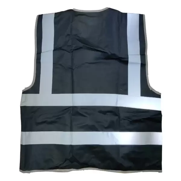 White Black Safety Jacket Print