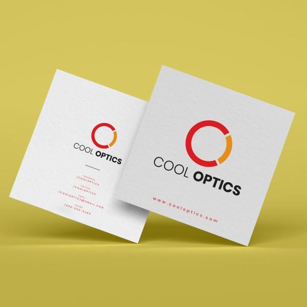 Square Shape Business Cards