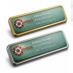Silver & Gold Sublimation Name Badges