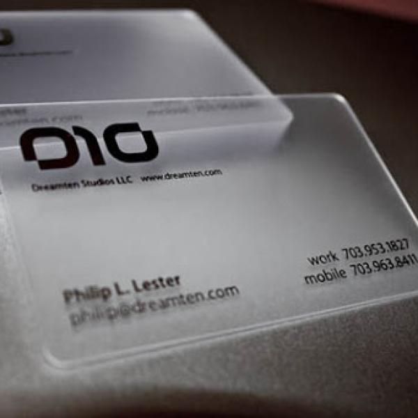 PVC Transparent Plastic cards