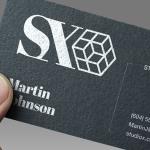 White Ink Business Cards