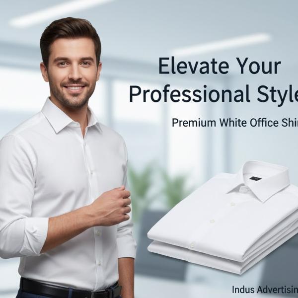Elegant White Office Shirts