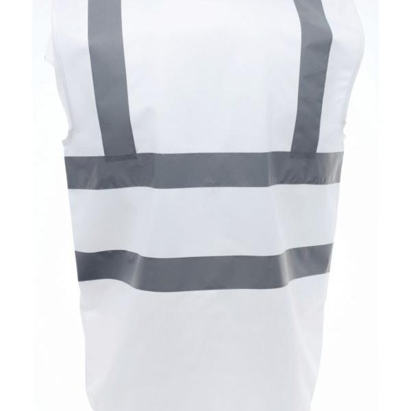 White Black Safety Jacket Print