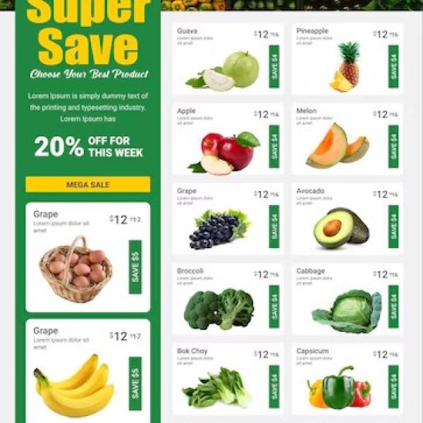 Super Market Brochure printing