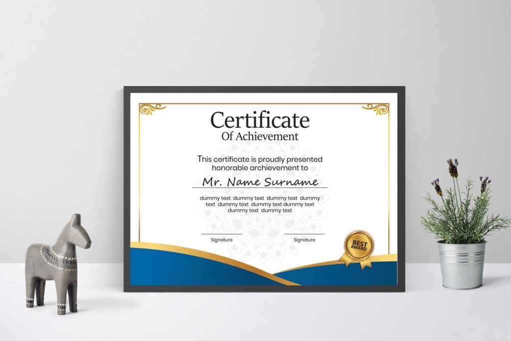 Certificate Frames - Indus Advertising Llc 